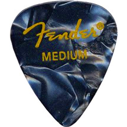 Fender 351 Shape Premium Picks Medium - 12 Pack Black Moto