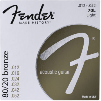 Fender 70L 80/20 Bronze Acoustic Strings 12-52