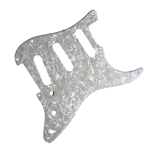 Fender 11-Hole Modern-Style Stratocaster® S/S/S Pickguard Aged Whit