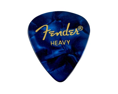 Fender 351 Shape Premium Picks Heavy -12 Pack Blue Moto