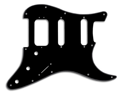 Fender Pickguard Strat H/S/S - Black