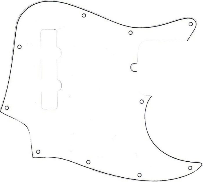 Fender 10-Hole Contemporary Jazz Bass® Pickguard White