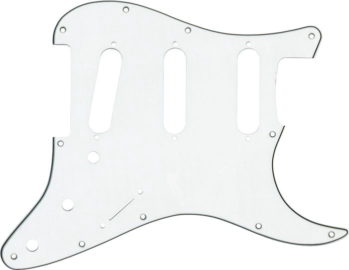Fender Pickguard Strat S/S/S White