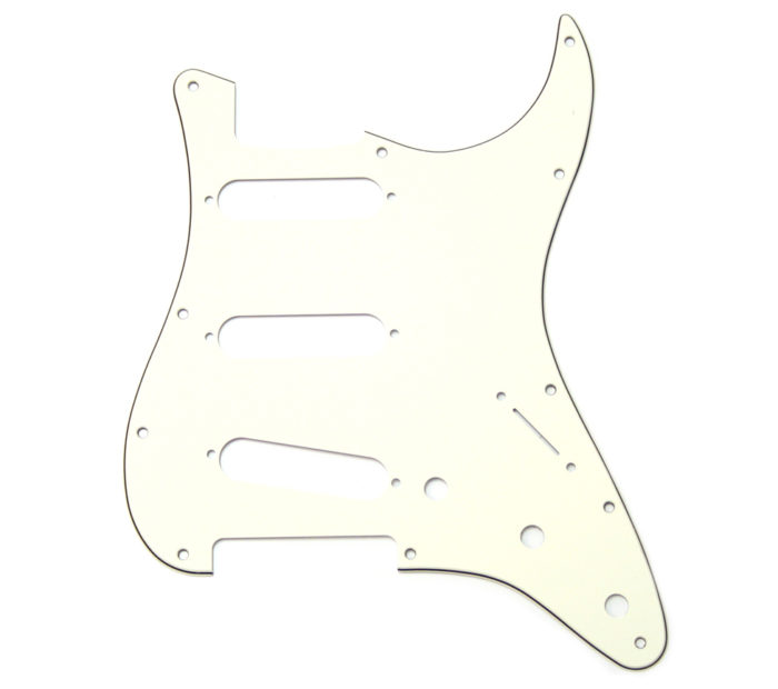 Fender Pickguard Strat S/S/S Parchment