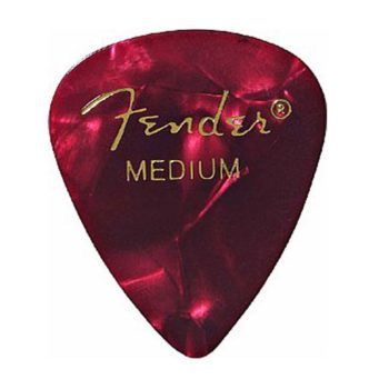 Fender 351 Shape Premium Picks Medium - 12 Pack Red Moto