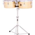 Latinpercussion Tito Puente 13" & 14" Timbales, Solid Brass