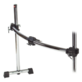 Gibraltar RS Side Extension w/Curved Bar, Black Clamps