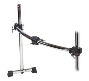 Gibraltar RS Side Extension w/Curved Bar, Black Clamps