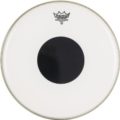 Remo 10" Controlled Sound Smooth White. Black Dot