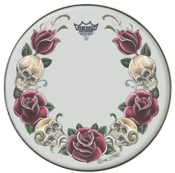 Remo 14" Rock & Roses' Graphic Tattoo Skyn
