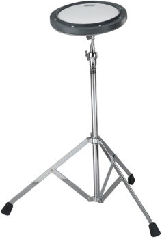 Remo Practice Pad with Stand Bundle- Tunable, Grey, Ambassador Co