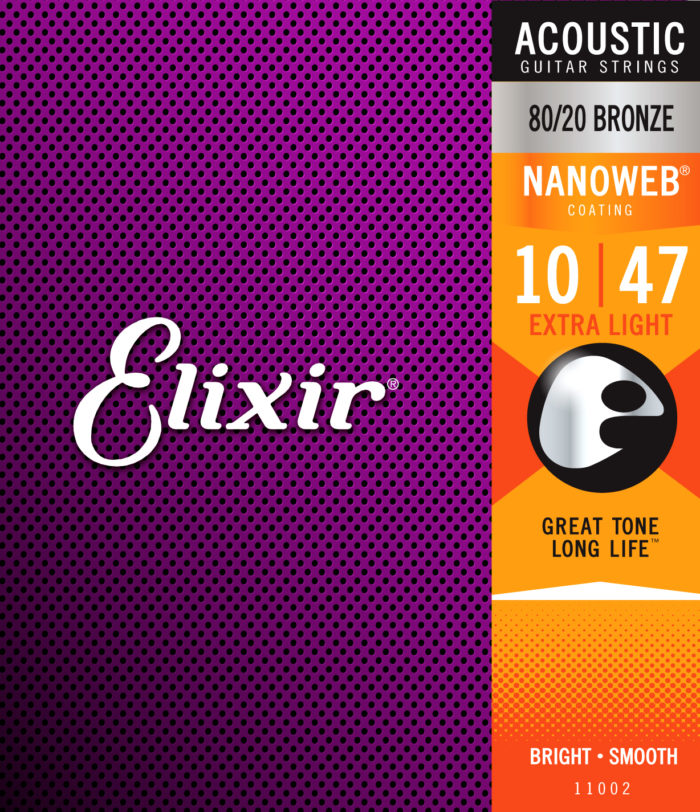 Elixir 11102 Acoustic 80/20 Bronze With Nanoweb Medium (.013-.056)