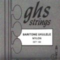 Ghs Baritone Ukulele  - Black Nylon