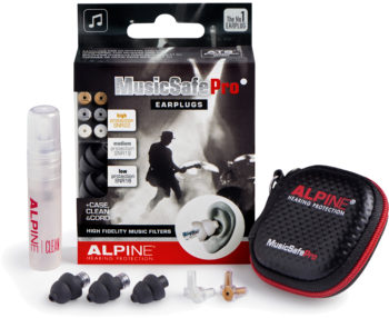 Alpine MusicSafe Pro Black - Öronproppar, 3 filter, svarta, inkl. rengöring, 1 par