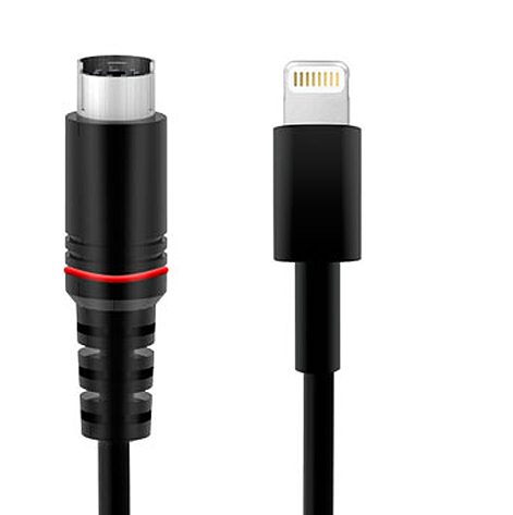 Ik-Multimedia Lightning to Mini-DIN cable (with charging)