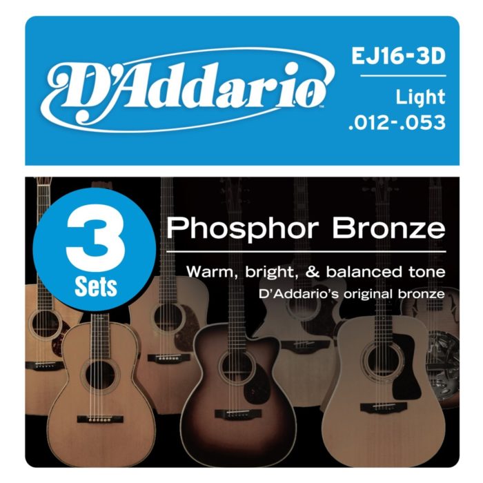 Daddario EJ16-3D Phosphor Bronze
