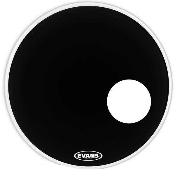 Evans 22" EQ3 ONYX Black Resonant