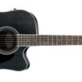 Ibanez AW84CE Weathered Black Open Pore