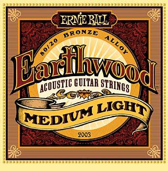 Ernie-Ball Earthwood Bronze Acoustic Medium Light Gauge 12-54 EB2003