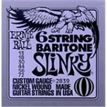 Ernie-Ball Slinky Nickelwound 6-string Baritone Slinky 13-72 EB2839