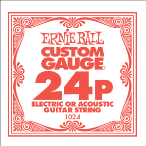 Ernie-Ball EB-1024  024 Plain Guitar Str.