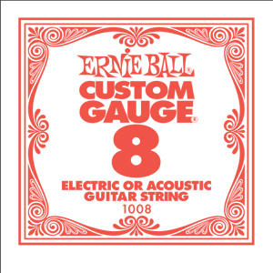 Ernie-Ball EB-1008  008 Plain Guitar Str.