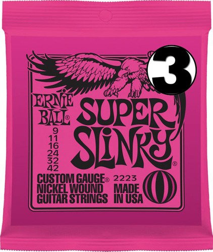 Ernie-Ball Slinky Nickelwound Super Slinky 3223 3-Pack EB-
