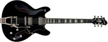 Hagstrom Tremar Viking Deluxe Black