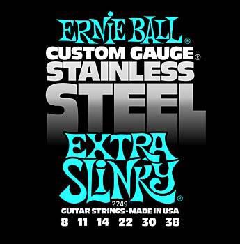 Ernie-Ball Stainless Steel Extra Slinky 9-38 EB2249