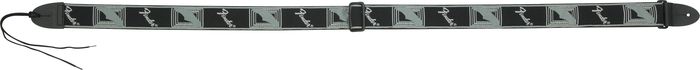 Fender 2" monogrammed strap Black/grey