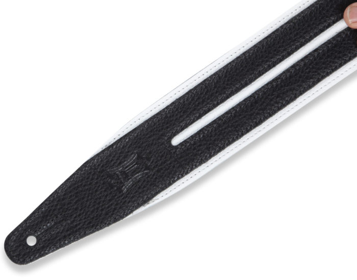 Levys MG317DRS Double Racing Stripe, Black, White