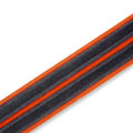 Levys MG317DRS Double Racing Stripe, Black, Orange