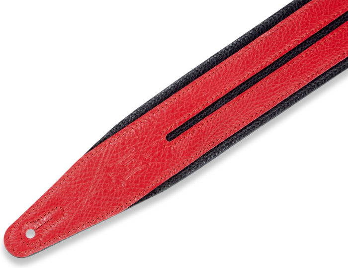 Levys MG317DRS Double Racing Stripe, Black, Red