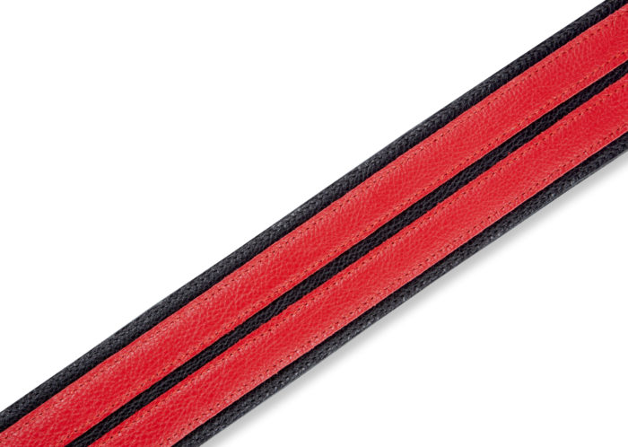 Levys MG317DRS Double Racing Stripe, Black, Red