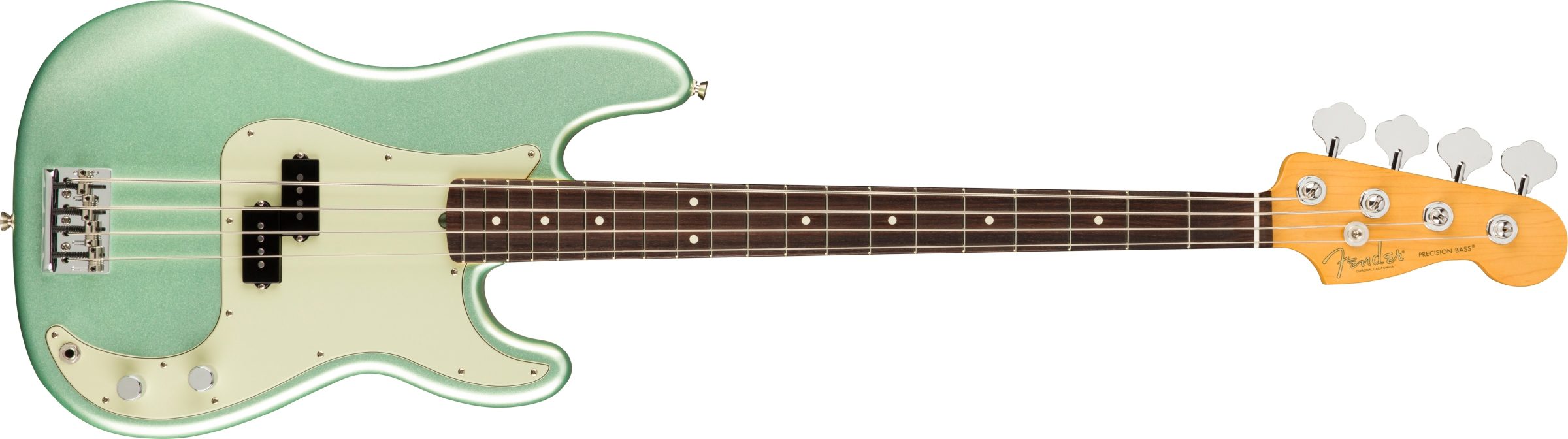 Fender American Professional II Precision Bass, Rosewood Fingerboard, Mystic Surf Green