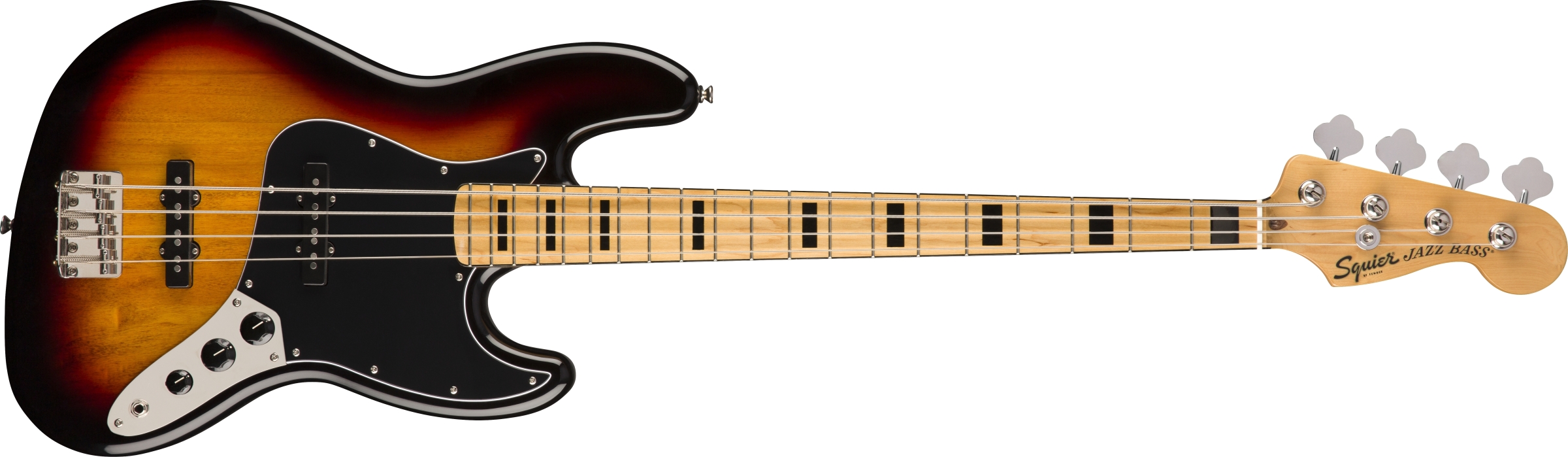 Squier Classic Vibe '70s Jazz Bass, Maple FB, 3-Color Sun