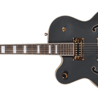 Gretsch G5191BK Tim Armstrong Signature Electromatic Hollow Body, Left-Handed, Gold Hardware, Flat Black