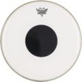 Remo 15" Controlled Sound, Smooth White, Black Dot