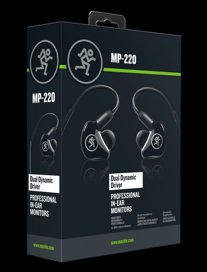 Mackie MP-220 - Dual Dynamic Driver Professional In-Ear Monitors