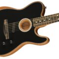Fender American Acoustasonic Telecaster, Ebony Fingerboard, Black
