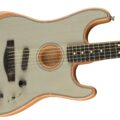 Fender American Acoustasonic Strat, Ebony Fingerboard, Transparent Sonic Blue