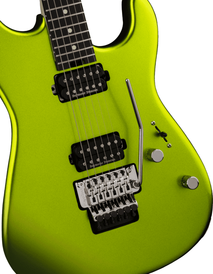 Charvel ProMod San Dimas Style 1 HH FR E Ebony Fingerboard Lime Green Metallic