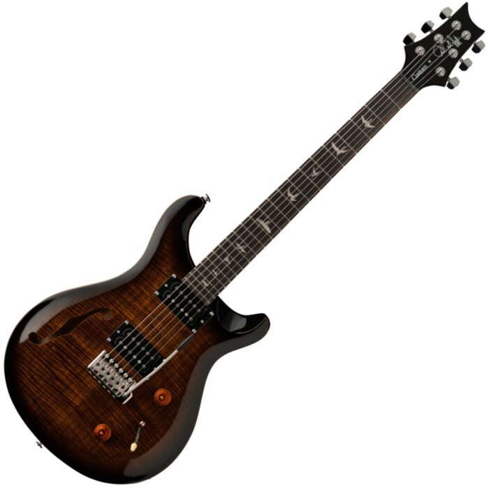 Prs Se Custom 22 Semi-Hollow Black Gold Burst