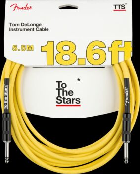 Fender Tom DeLonge 10' To The Stars Instrument Cable, Graffiti Yellow