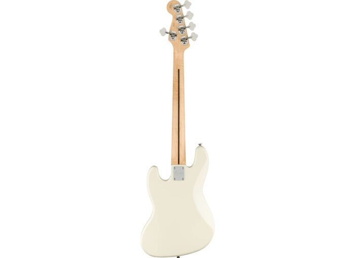 Squier Affinity Series Jazz Bass V, Maple Fingerboard, White Pickguard, Olympic White