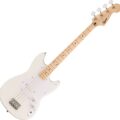 Squier Bronco Bass, Maple Fingerboard, White Pickguard, Arctic White