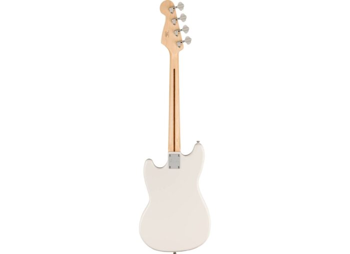 Squier Bronco Bass, Maple Fingerboard, White Pickguard, Arctic White