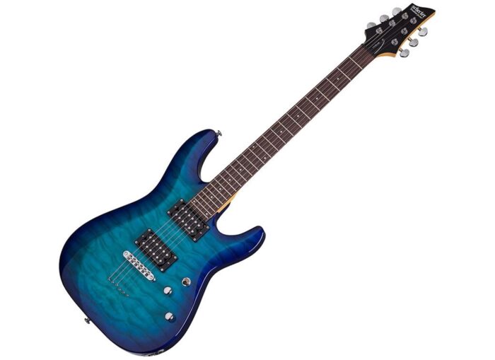 Schecter C-6 Plus Ocean Blue Burst