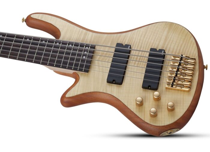 Schecter Stiletto Custom-6 Lefthand Natural Satin