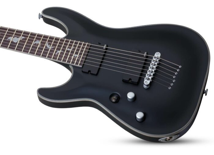 Schecter Damien Platinum 7 Satin Black Left